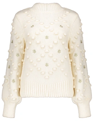 Geisha Pullover dot & flower 44556-23.
