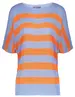 Geisha Pullover striped bat sleeves 34068-70
