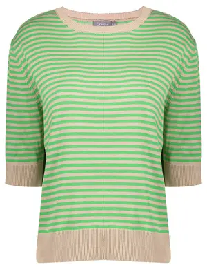 Geisha Pullover striped short sleeves 34063-70