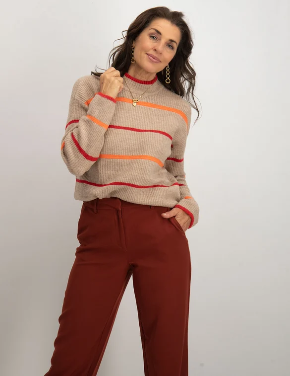 Geisha Pullover stripes & recycled PA 24602-14