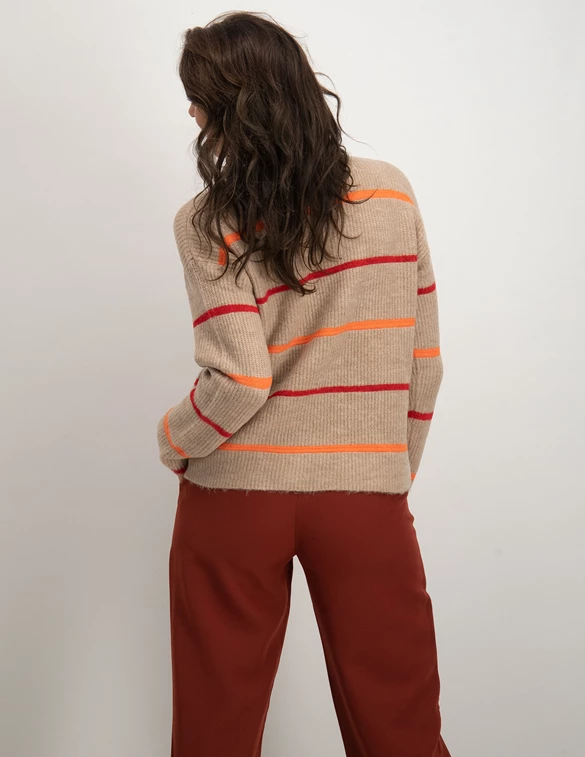 Geisha Pullover stripes & recycled PA 24602-14