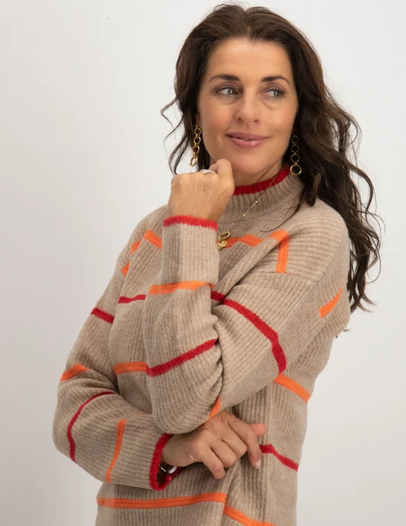 Geisha Pullover stripes & recycled PA 24602-14