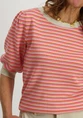 Geisha Pullover stripes short sleeves 54033-14