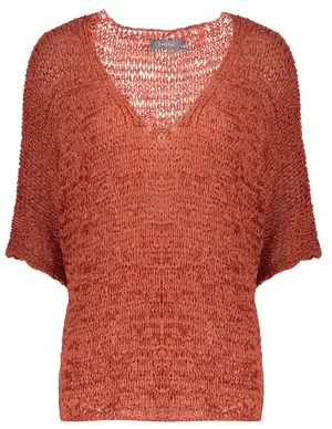 Geisha Pullover tape yarn short sleeves 34067-70