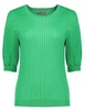 Geisha rib pull short sleeves 34054-14