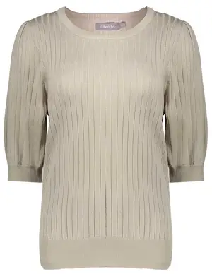 Geisha rib pull short sleeves 34054-14