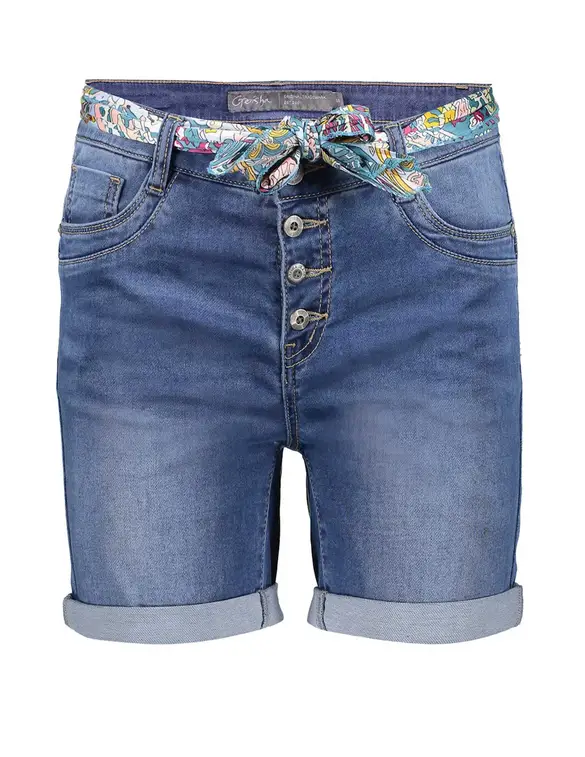 Geisha Shorts button closure + belt 21312-10