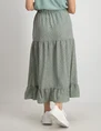 Geisha Skirt AOP small leaves 26020-14