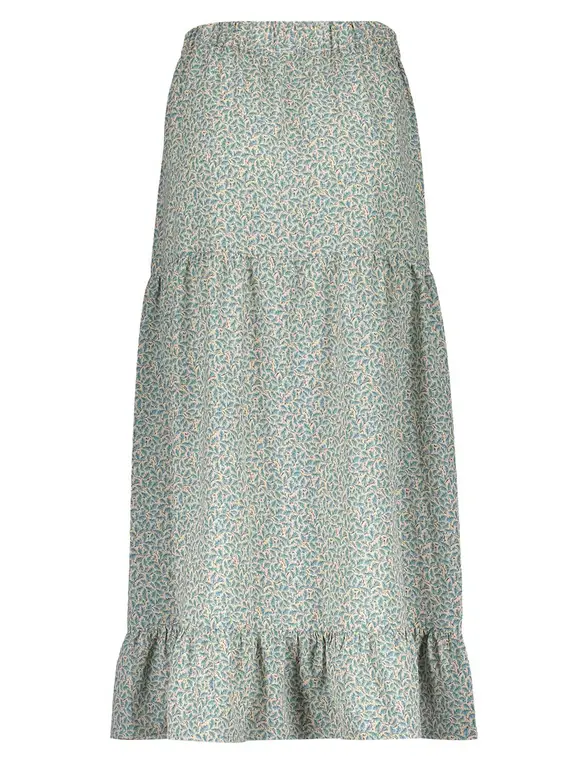 Geisha Skirt AOP small leaves 26020-14