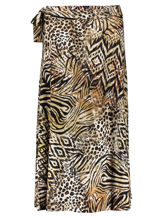 Geisha Skirt long jersey AOP 56350-60 JILL
