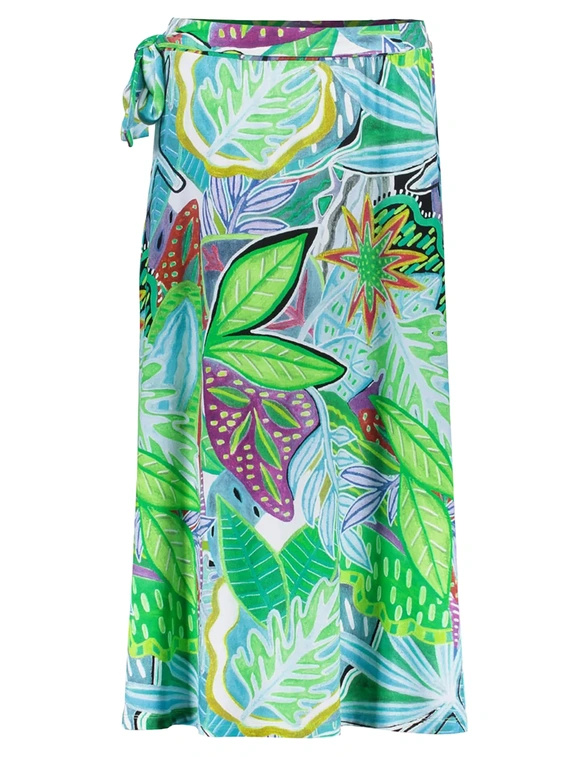 Geisha Skirt long jersey AOP 56350-60 JILL