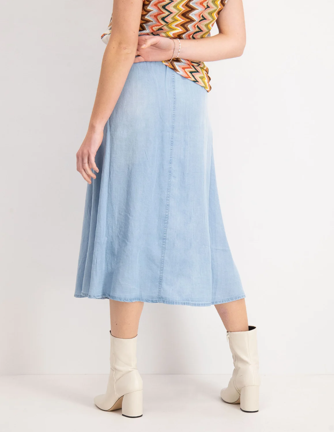 geisha skirt blue denim