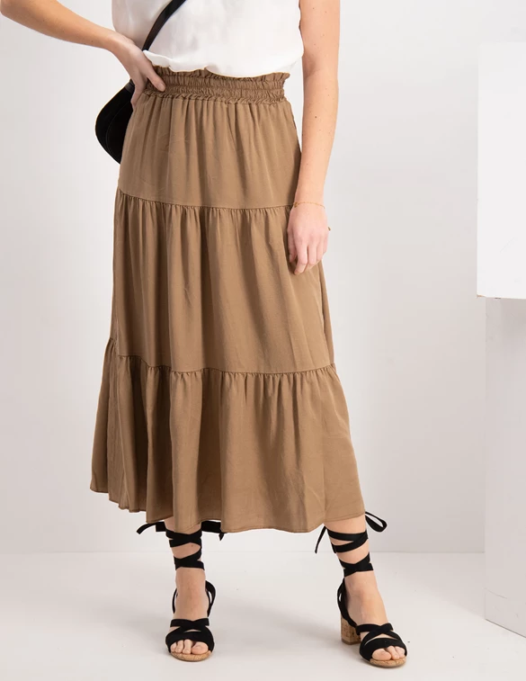 Geisha Skirt tappered & elastic waistband 16020-70