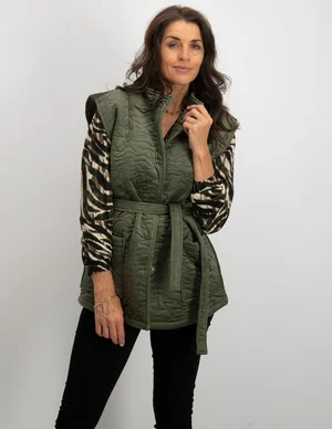 Geisha Sleeveless jacket velvet 25545-26
