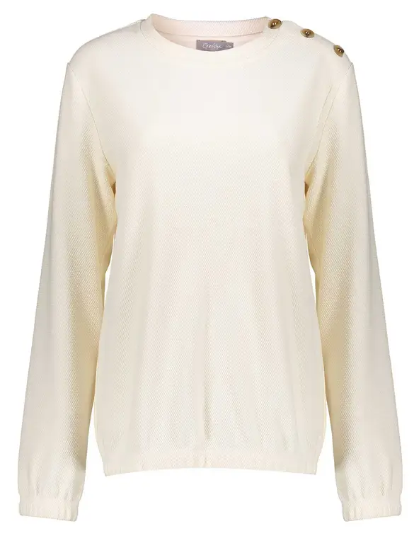 Geisha Sweat comfy with buttons 22620-21