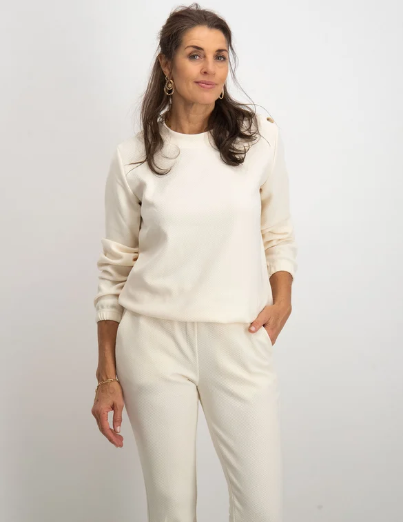 Geisha Sweat comfy with buttons 22620-21