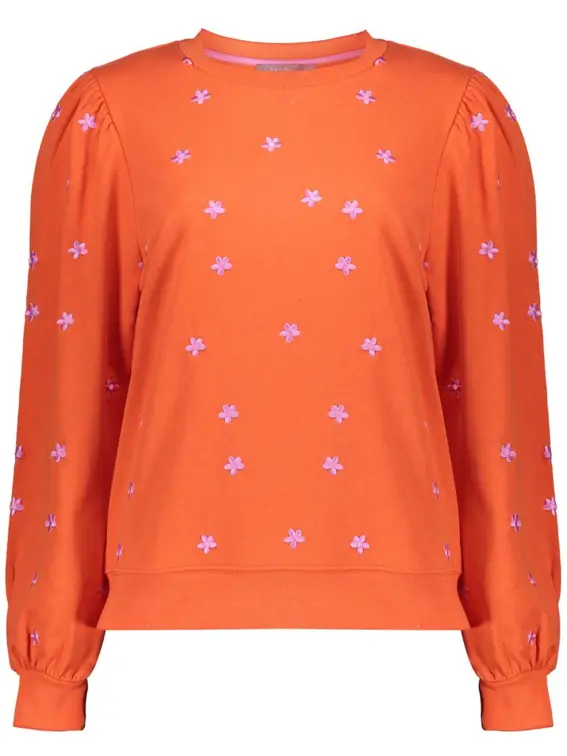 Geisha Sweater embroiderd flowers 52081-21