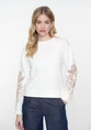 Geisha Sweater embroiderd sleeves 52140-24