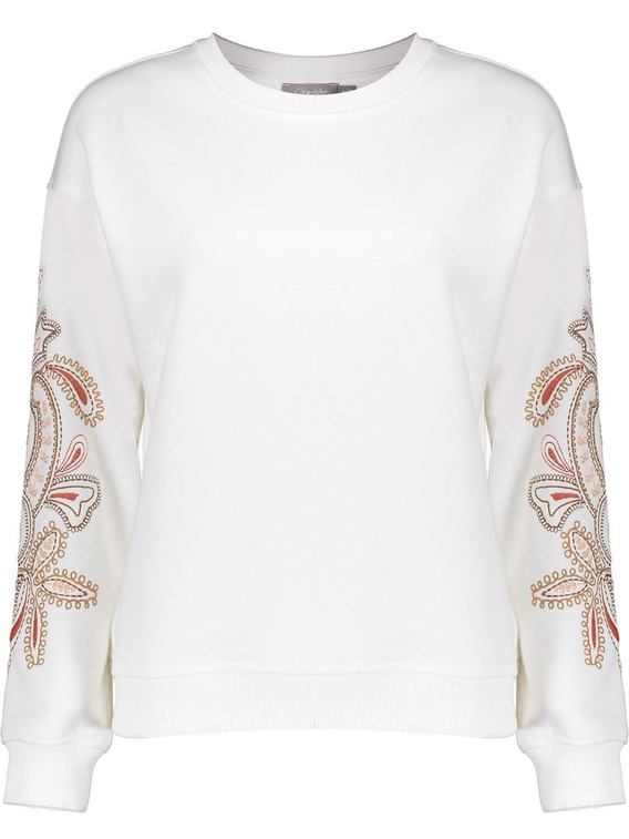 Geisha Sweater embroiderd sleeves 52140-24