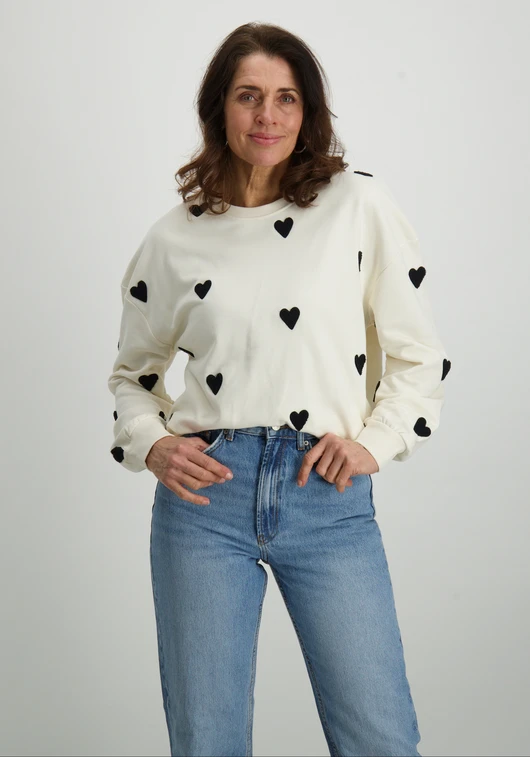 Geisha Sweater hearts terry 52084-21