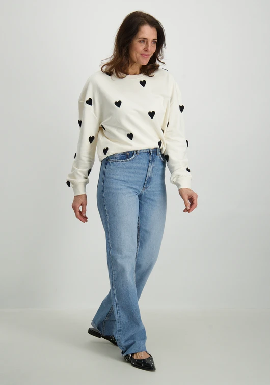 Geisha Sweater hearts terry 52084-21