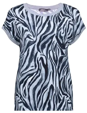 Geisha T-shirt AOP fancy rib 32403-60 SARAH