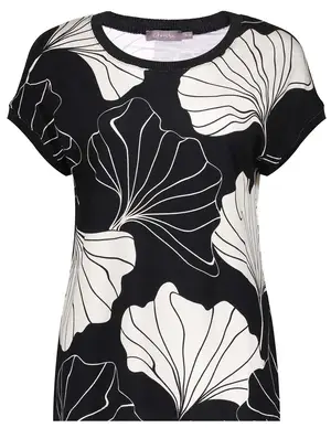 Geisha T-shirt AOP fancy rib 32403-60 SARAH