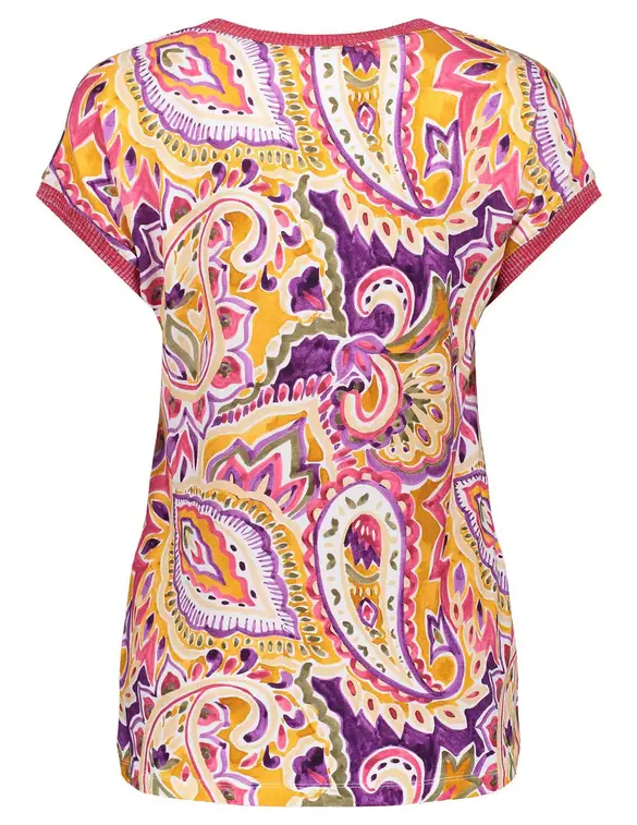 Geisha T-shirt AOP fancy rib 42342-60 SARAH