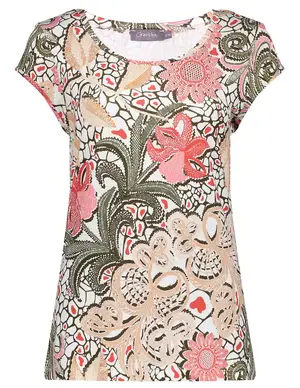 Geisha T-shirt AOP s/s 32402-60 KATE
