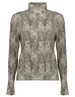 Geisha T-shirt col AOP 22884-60