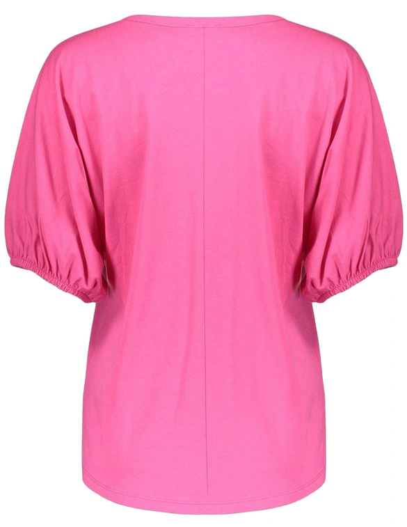 Geisha T-shirt elastic cuffs 52415-41