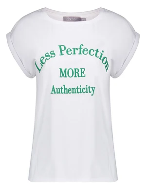 Geisha T-shirt embroidered text 32104-41