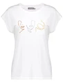 Geisha T-shirt faces glitter 32101-41