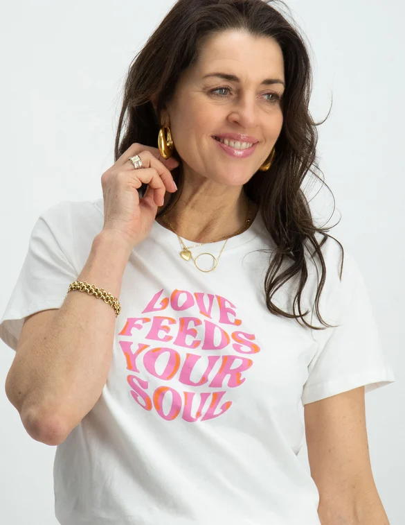 Geisha T-shirt heart letters 32134-24