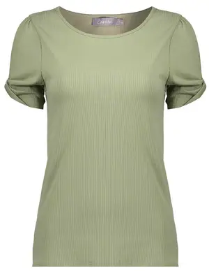 Geisha T-shirt rib short sleeve 32438-41