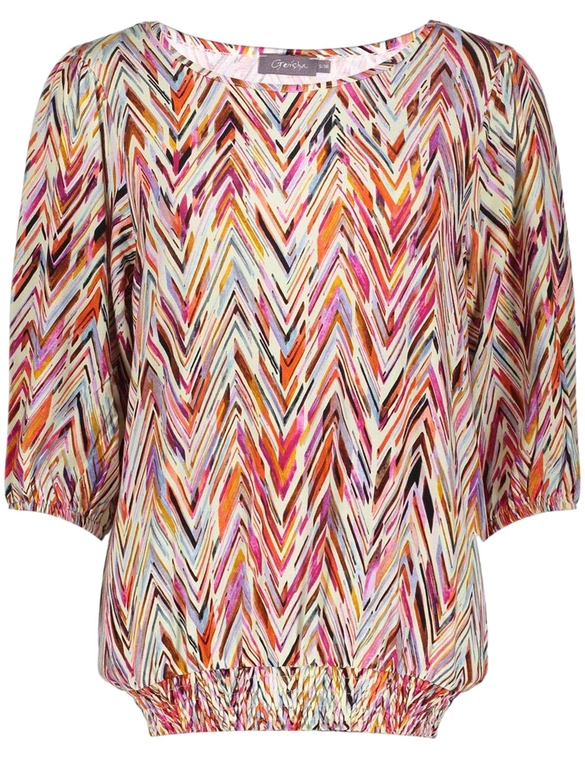 Geisha T-shirt smock jersey AOP 52449-60 ELLA