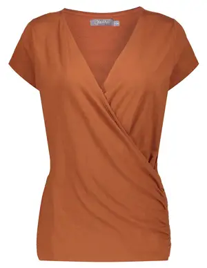 Geisha T-shirt solid wrap S/S 22364-25