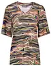 Geisha T-shirt V neck AOP 32025-60 JAZZ