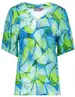 Geisha T-shirt V neck AOP 32025-60 JAZZ