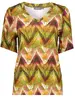 Geisha T-shirt V neck AOP 32025-60 JAZZ