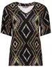 Geisha T-shirt V neck AOP 32025-60 JAZZ
