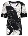 Geisha T-shirt V-neck AOP 32401-60 JAZZ