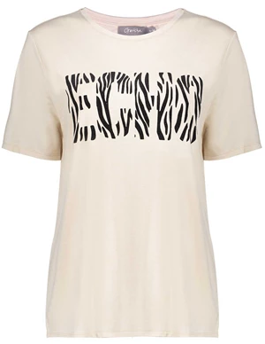 Geisha T-shirt zebra text 32103-41