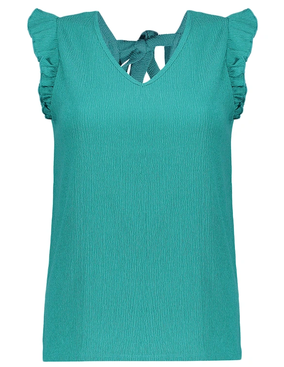 Geisha Top crincle & bow at back 32333-24