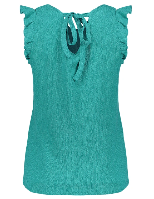 Geisha Top crincle & bow at back 32333-24