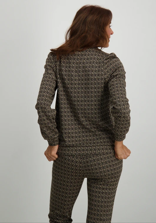 Geisha Top jacquard 2-tone 42525-70