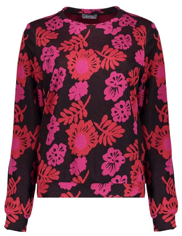 Geisha Top jacquard flowers 43890-70