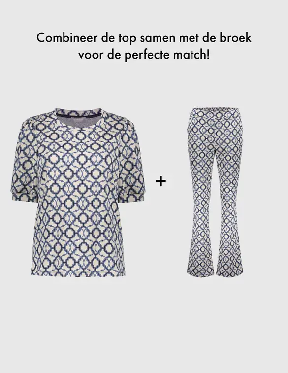 Geisha Top jaqcuard s/sl 53160-70