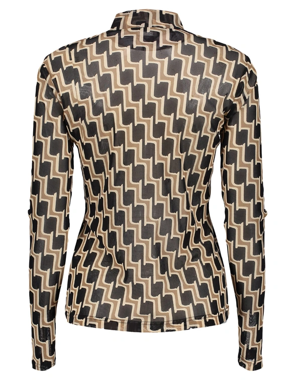 Geisha Top mesh aop 42530-14