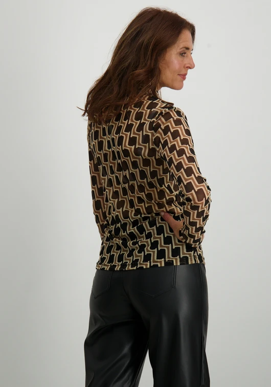 Geisha Top mesh aop 42530-14